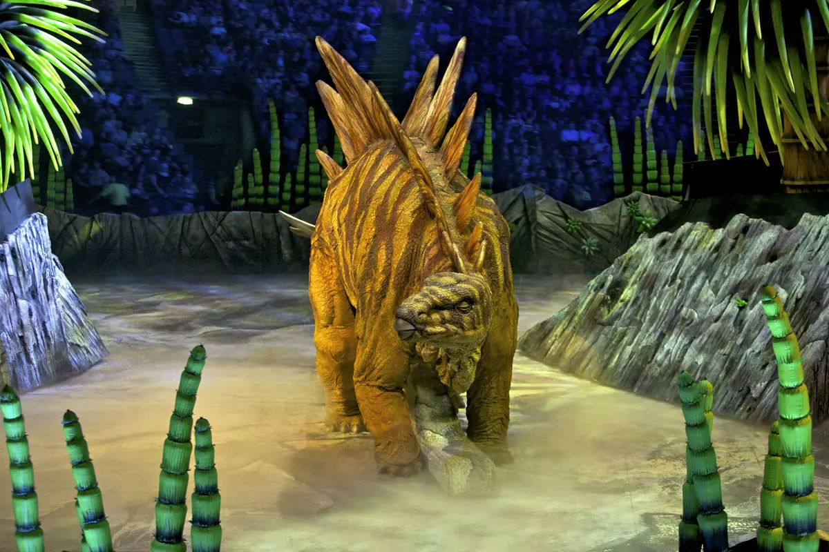 Stegosaurus in Walking with Dinosaurs live arena show