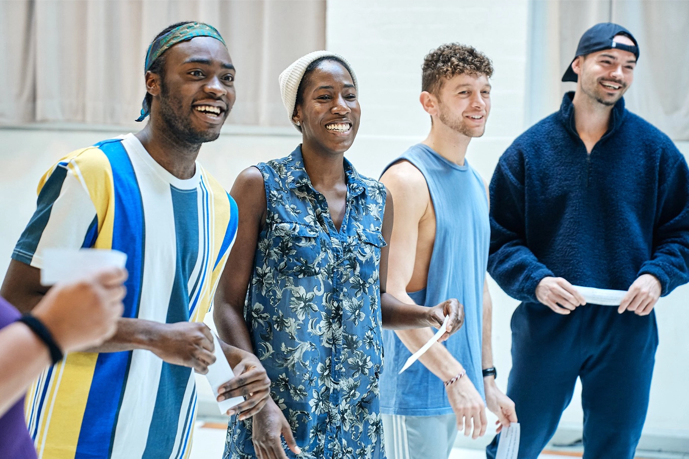 Cast of A Monster Calls play in rehearsal