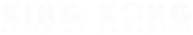 King Kong: Alive on Broadway logo in white