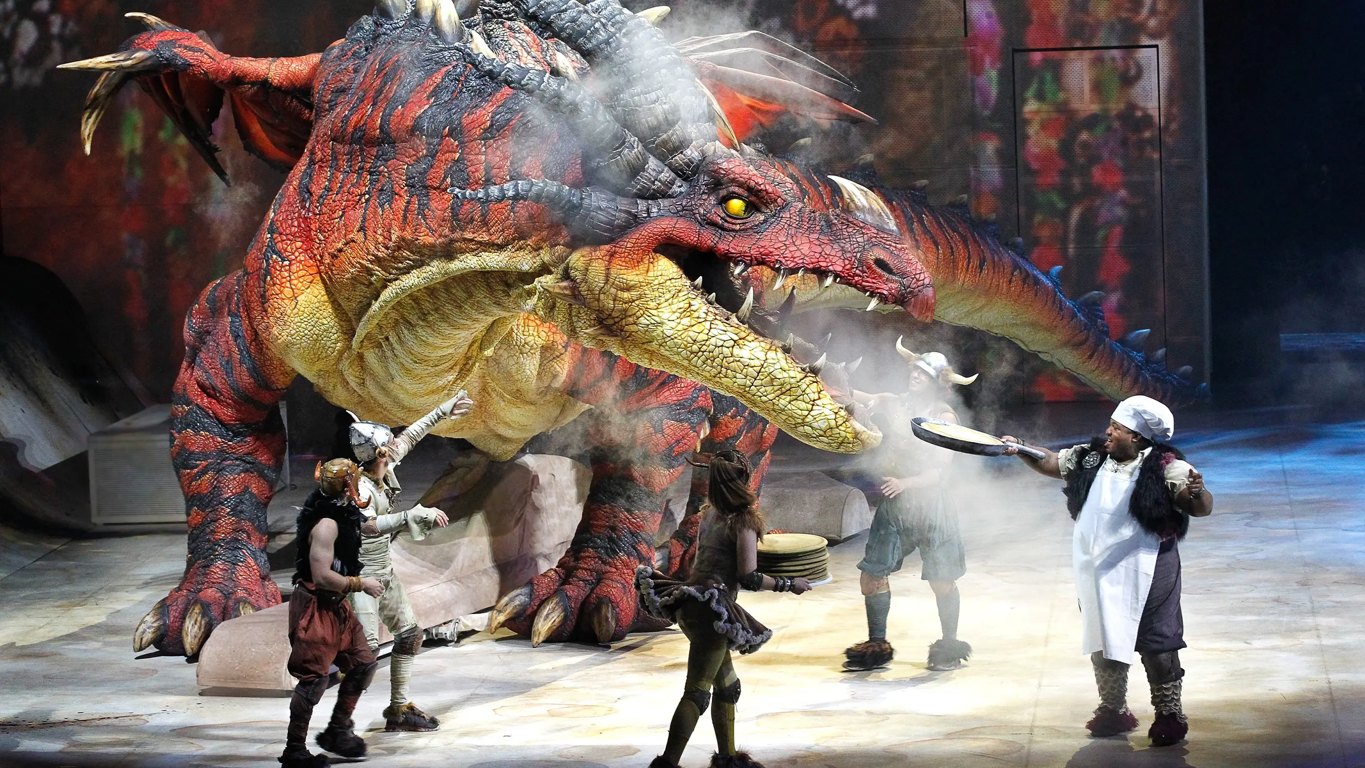 Nightmare with smoke clouding around and a few vikings around cooking