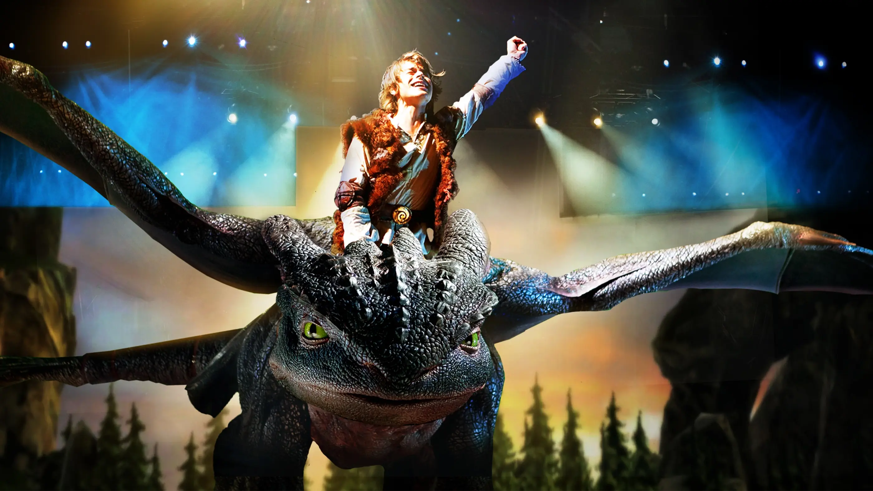 Hiccup ontop of Toothless