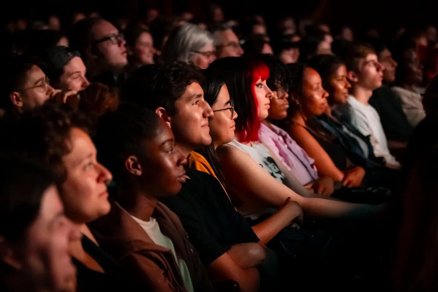 A shot of the audience at 'Get Technical! Behind the Curtain of Moulin Rouge! The Musical' during the event.