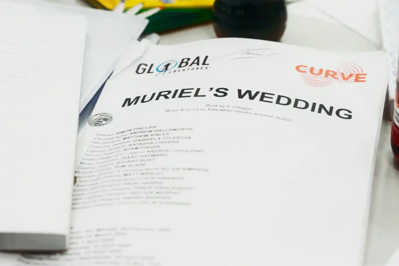 Image of Muriels Wedding the Musical script