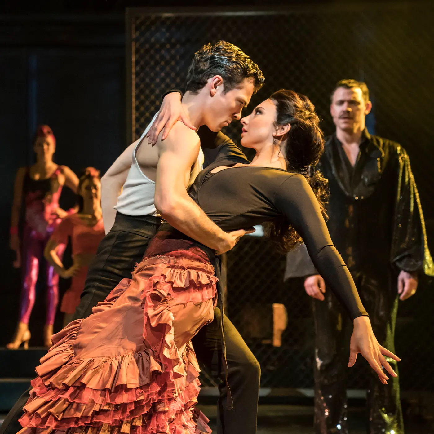 Scott with Fran in a dip