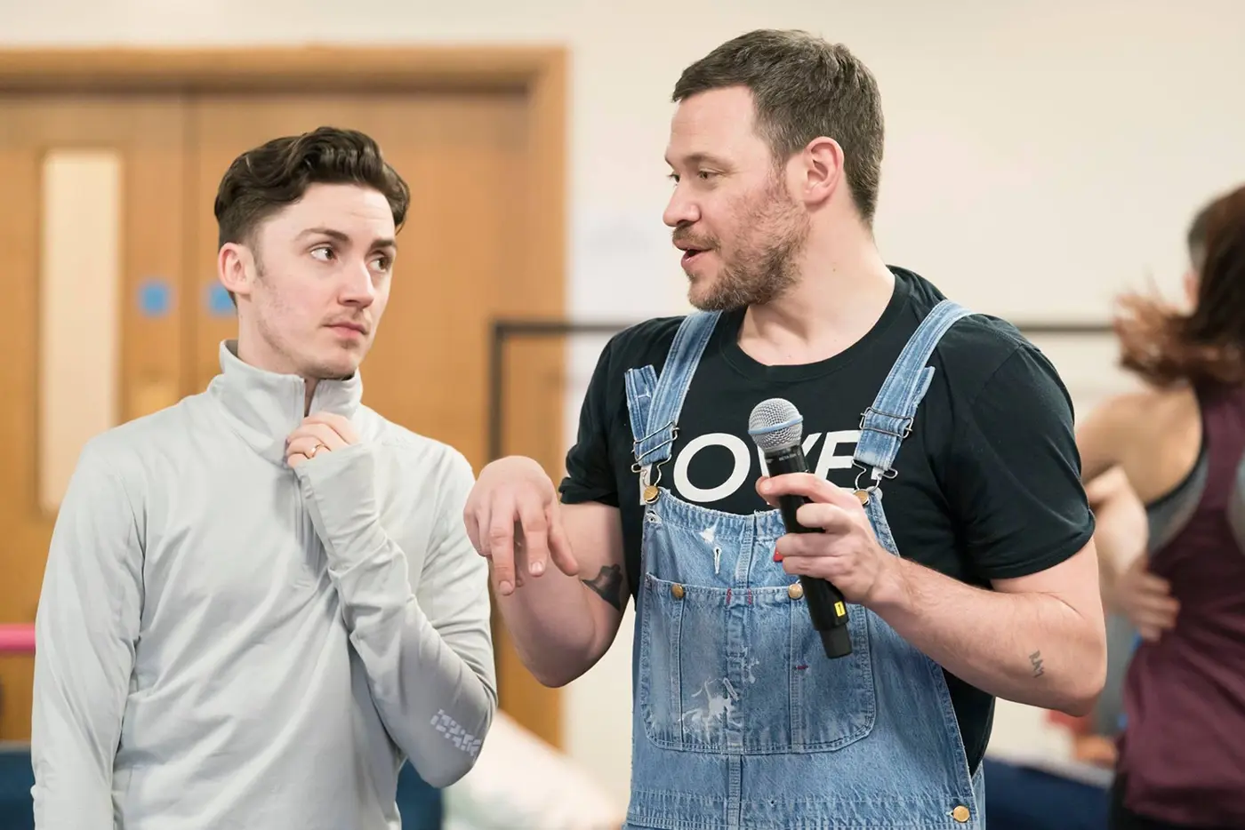 Strictly Ballroom the Musical Director Drew Mconie in rehearsals