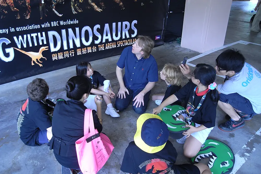 Group of school students at Walking with Dinosaurs - Arena Spectacular