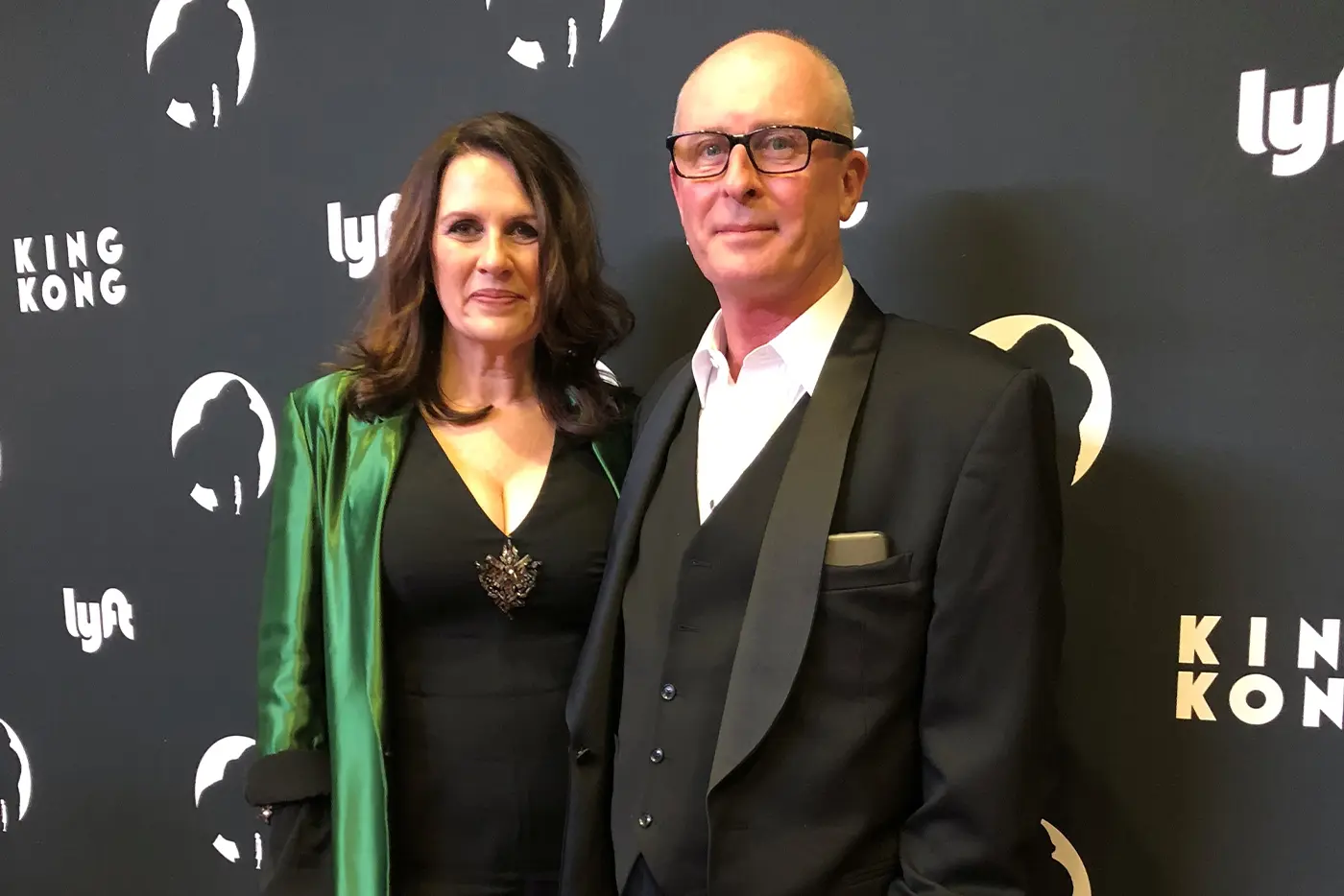 Carmen Pavlovic and Peter England at the King Kong Broadway premiere