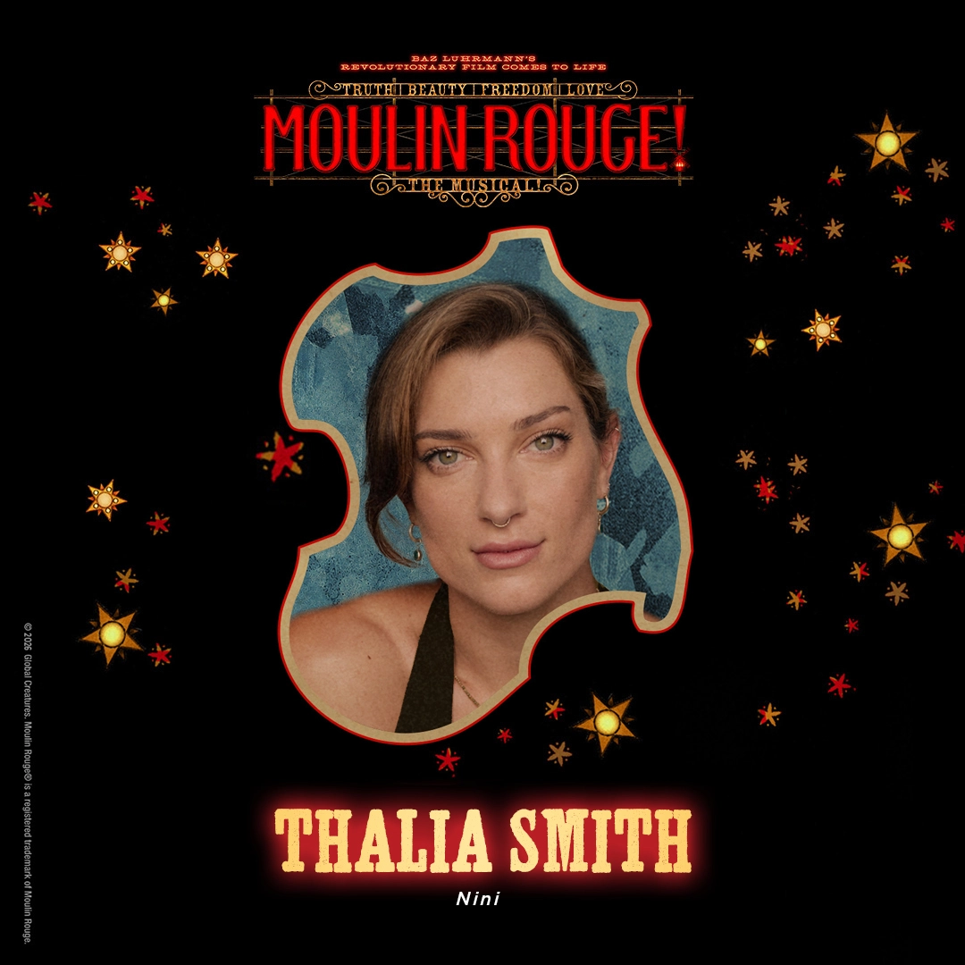 Thalia Smith as Nini in Moulin Rouge! The Musical