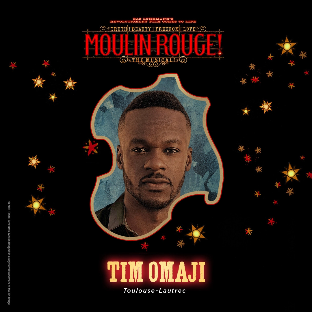 Tim Omaji as Lautrec in Moulin Rouge! The Musical