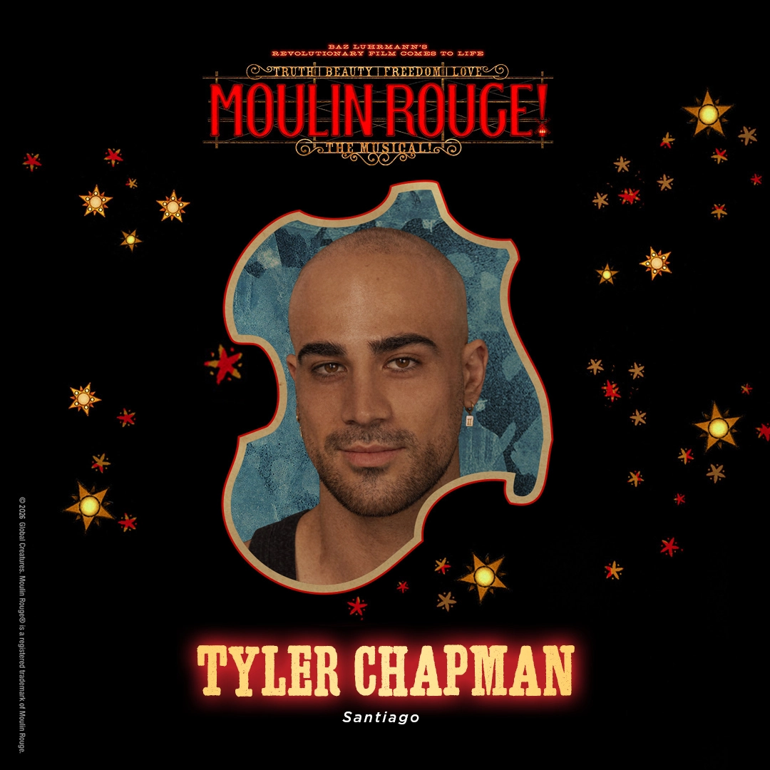 Tyler Chapman as Santiago in Moulin Rouge! The Musical